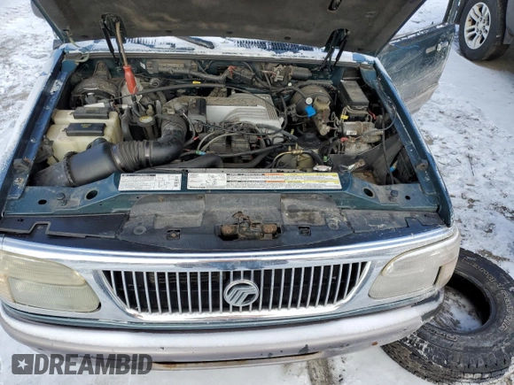 1997 Mercury Mountaineer with VIN 4M2DU55P9VUJ21760, listed as a Copart auction lot 45738035 with 99,641 mi miles and Salvage title. Bid and sale history available at DreamBid. Image 12.