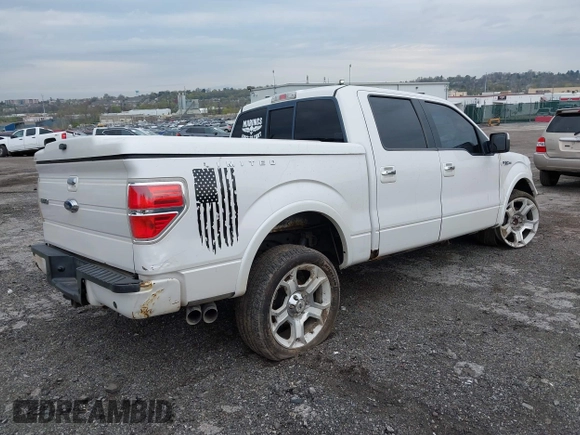2011 Ford F-150 Lariat with VIN 1FTFW1E63BFB80098, listed as a IAAI auction lot 42038087 with 243,992 mi miles. Bid and sale history available at carsss.com. Image 4.