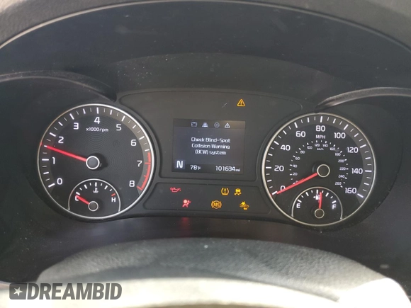 2019 Kia Optima LX with VIN 5XXGT4L37KG360564, listed as a Copart auction lot 48209865 with 101,634 mi miles and Salvage Title. Bid and sale history available at carsss.com. Image 9.
