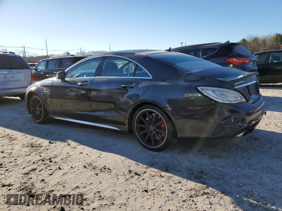 2018 Mercedes-Benz CLS 63 S AMG with VIN WDDLJ7GB0JA205796, listed as a Copart auction lot 82857954 with 62,406 mi miles and Salvage title. Bid and sale history available at DreamBid. Image 2.