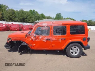 2019 Jeep Wrangler Unlimited Sahara with VIN 1C4HJXEGXKW579982, listed as a IAAI auction lot 42167111 with 98,243 mi miles and . Bid and sale history available at DreamBid. Image 15.