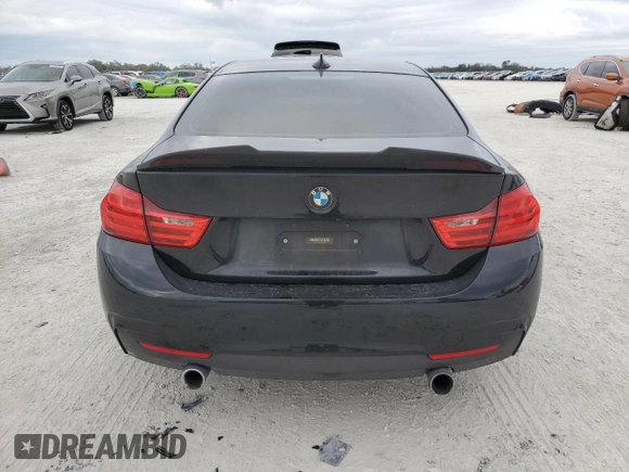 2016 BMW 4 Series 435i with VIN WBA3R1C54GK195905, listed as a Copart auction lot 89040925 with 141,256 mi miles and Salvage title. Bid and sale history available at DreamBid. Image 6.
