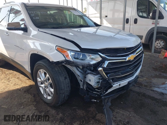 2018 Chevrolet Traverse LT Cloth z VIN 1GNEVGKWXJJ270664, wystawiony jako IAAI lot #42176492 z przebiegiem 73 534 mil mil oraz . Historia ofert i sprzedaży dostępna na DreamBid. Obrazek 18.