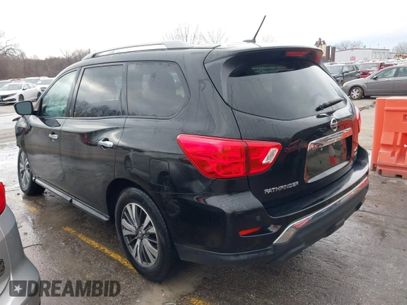 2017 Nissan Pathfinder SL with VIN 5N1DR2MM9HC664948, listed as a IAAI auction lot 41213747 with 93,521 mi miles. Bid and sale history available at carsss.com. Image 3.