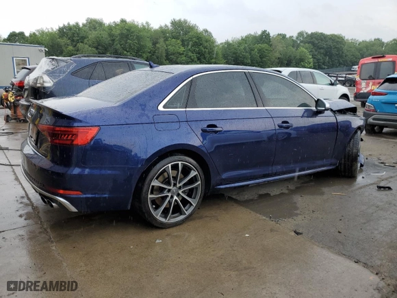 2018 Audi S4 Prestige with VIN WAUC4AF46JA003382, listed as a Copart auction lot 55404733 with 90,924 mi miles. Bid and sale history available at carsss.com. Image 3.
