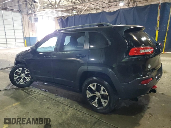 2014 Jeep Cherokee Trailhawk with VIN 1C4PJMBS0EW111606, listed as a Copart auction lot 46680205 with 150,446 mi miles and Clean Title. Bid and sale history available at carsss.com. Image 2.