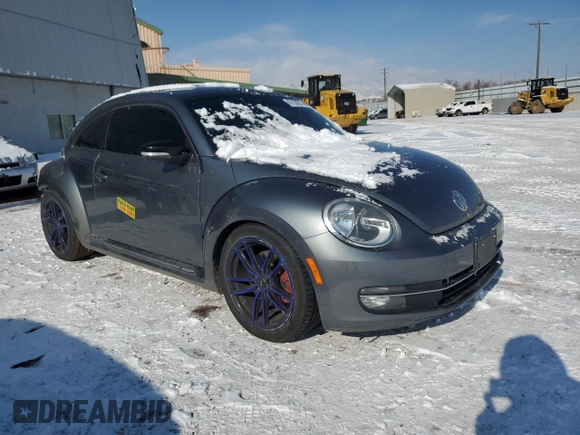 2012 Volkswagen Beetle 2.0T Turbo w/Sun/Snd/Nav PZEV with VIN 3VWVA7AT1CM609293, listed as a Copart auction lot 43752095 with 92,048 mi miles and Salvage Title. Bid and sale history available at carsss.com. Image 4.