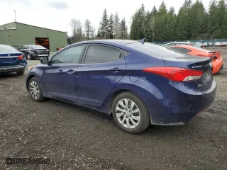 2012 Hyundai Elantra GLS PZEV with VIN 5NPDH4AE2CH062907, listed as a Copart auction lot 48161985 with 196,095 mi miles and Salvage Title. Bid and sale history available at carsss.com. Image 2.