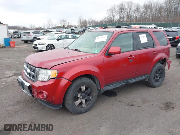 2012 Ford Escape Limited with VIN 1FMCU9E7XCKB49614, listed as a IAAI auction lot 41912644 with 160,258 mi miles. Bid and sale history available at carsss.com. Image 2.