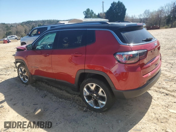2018 Jeep Compass Limited with VIN 3C4NJCCB8JT410955, listed as a Copart auction lot 49793275 with 69,452 mi miles and Salvage Title. Bid and sale history available at carsss.com. Image 2.
