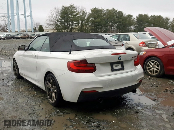 2015 BMW 2 Series M235i with VIN WBA1M1C57FVZ99313, listed as a Copart auction lot 31220780 with 34,911 mi miles and . Bid and sale history available at carsss.com. Image 3.