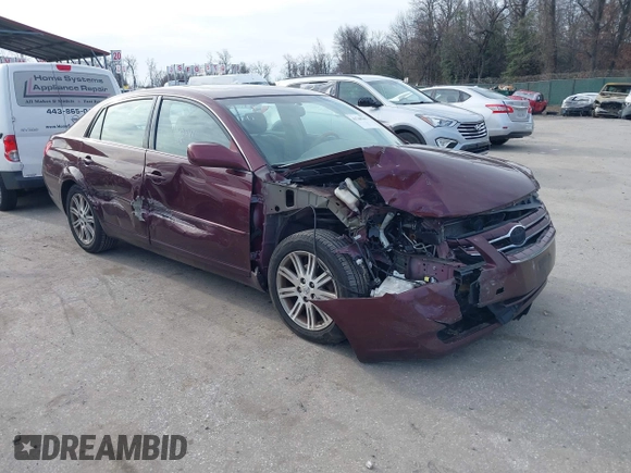 2007 Toyota Avalon XL with VIN 4T1BK36B37U173085, listed as a IAAI auction lot 41748541 with 164,021 mi miles. Bid and sale history available at carsss.com. Image 1.