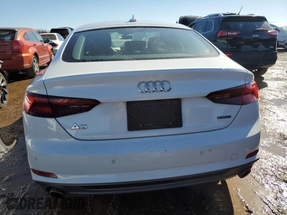2019 Audi A5 Sportback Premium Plus с VIN WAUENCF56KA077381, выставлен на аукционе Copart как лот 46452555 с пробегом 52 856 миль миль и Списание • Salvage title. История ставок и продаж доступна на DreamBid. Изображение 6.