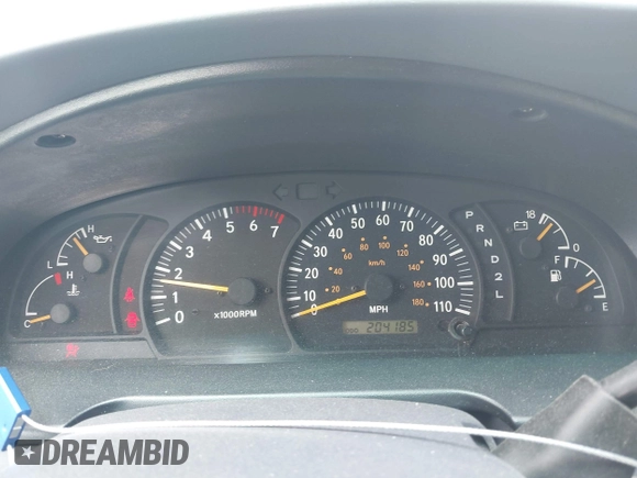 2001 Toyota Tundra SR5 with VIN 5TBRN34161S216827, listed as a IAAI auction lot 41942730 with 204,185 mi miles and . Bid and sale history available at DreamBid. Image 7.