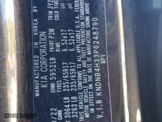 2023 Kia Carnival LX with VIN KNDNB4H33P6248790, listed as a Copart auction lot 76747534 with 40,102 mi miles and Salvage Title. Bid and sale history available at carsss.com. Image 13.
