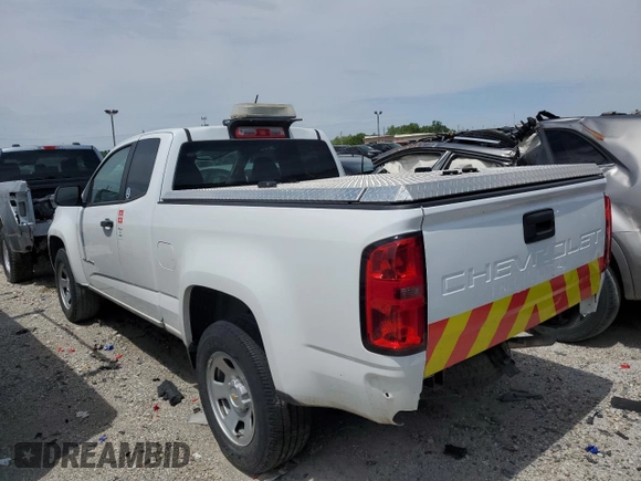 2022 Chevrolet Colorado 2WD Work Truck with VIN 1GCHSBEA8N1124559, listed as a Copart auction lot 53665555 with 69,963 mi miles and Salvage title. Bid and sale history available at DreamBid. Image 2.
