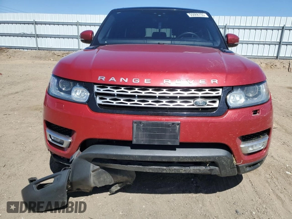 2017 Land Rover Range Rover Sport HSE with VIN SALWR2FV9HA677335, listed as a Copart auction lot 55088705 with 124,453 mi miles and Salvage Title. Bid and sale history available at DreamBid. Image 5.