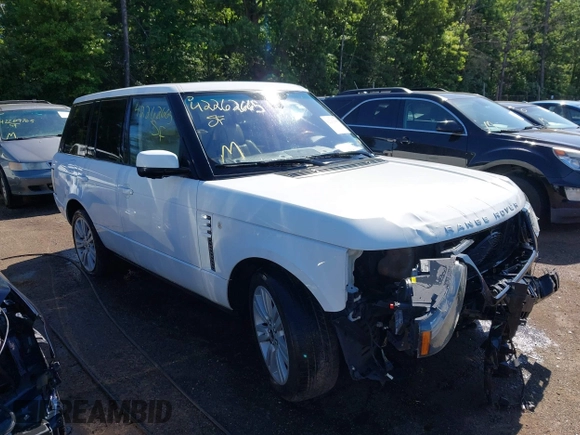2012 Land Rover Range Rover HSE Lux with VIN SALMF1D43CA374810, listed as a IAAI auction lot 42262665 with 181,179 mi miles and . Bid and sale history available at DreamBid. Image 1.
