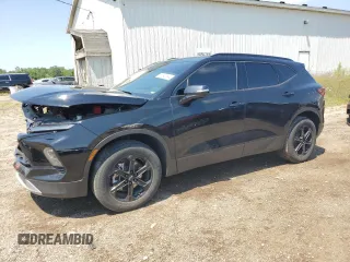 2023 Chevrolet Blazer LT z VIN 3GNKBJRS0PS101997, wystawiony jako Copart lot #62642644 z przebiegiem 17 611 mil mil oraz Czysty tytuł • Clean title. Historia ofert i sprzedaży dostępna na DreamBid. Obrazek 1.