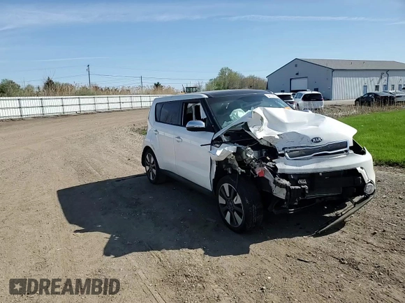 2015 Kia Soul + with VIN KNDJX3A5XF7207426, listed as a Copart auction lot 54575625 with 83,561 mi miles and Salvage Title. Bid and sale history available at DreamBid. Image 14.