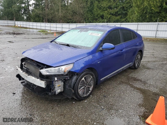2020 Hyundai Ioniq Plug-In Hybrid SE with VIN KMHC65LDXLU225283, listed as a Copart auction lot 88311115 with NaN miles and Salvage Title. Bid and sale history available at carsss.com. Image 1.