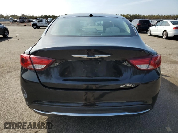 2015 Chrysler 200 C with VIN 1C3CCCCB7FN545163, listed as a Copart auction lot 48868495 with 165,175 mi miles and Salvage Title. Bid and sale history available at carsss.com. Image 6.