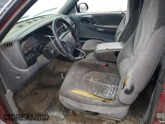 1997 Dodge Dakota with VIN 1B7GL23X9VS223370, listed as a Copart auction lot 43982655 with 195,529 mi miles and Salvage Title. Bid and sale history available at carsss.com. Image 7.