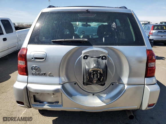 2005 Toyota RAV4 with VIN JTEGD20V250063887, listed as a Copart auction lot 48224215 with 191,415 mi miles and Salvage Title. Bid and sale history available at carsss.com. Image 6.