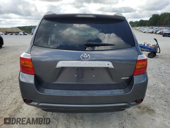 2010 Toyota Highlander Limited with VIN 5TDDK3EH1AS002074, listed as a Copart auction lot 61132555 with 69,600 mi miles and Salvage title. Bid and sale history available at DreamBid. Image 6.