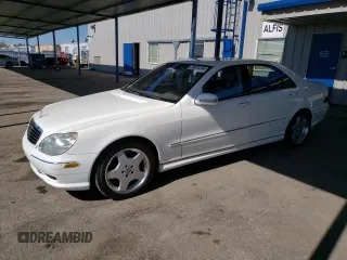 2002 Mercedes-Benz S-Class 6.0L with VIN WDBNG78J32A262968, listed as a Copart auction lot 76331274 with 113,480 mi miles and Clean Title. Bid and sale history available at carsss.com. Image 1.