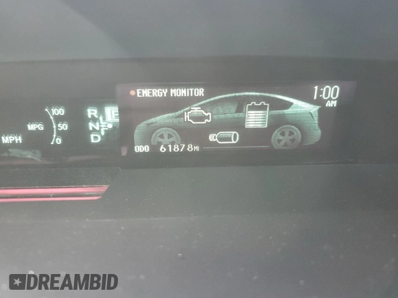 2015 Toyota Prius Four with VIN JTDKN3DU7F0398101, listed as a Copart auction lot 50812985 with 61,878 mi miles and Salvage Title. Bid and sale history available at carsss.com. Image 9.