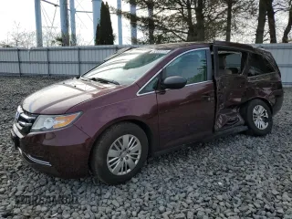 2014 Honda Odyssey LX with VIN 5FNRL5H29EB133074, listed as a Copart auction lot 52322725 with 44,804 mi miles and Salvage Title. Bid and sale history available at carsss.com. Image 1.