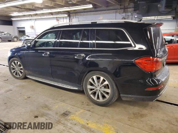 2015 Mercedes-Benz GL-Class GL 450 with VIN 4JGDF6EE7FA570776, listed as a Copart auction lot 82875623 with 104,115 mi miles. Bid and sale history available at carsss.com. Image 2.