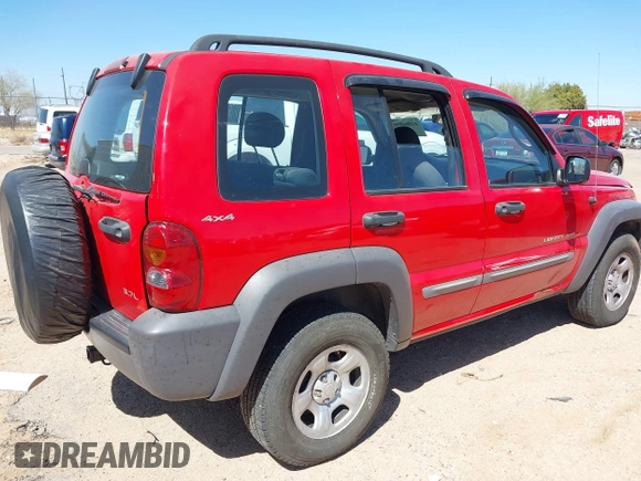 2002 Jeep Liberty Sport with VIN 1J4GL48K62W129891, listed as a IAAI auction lot 41804890 with 78,310 mi miles. Bid and sale history available at carsss.com. Image 4.