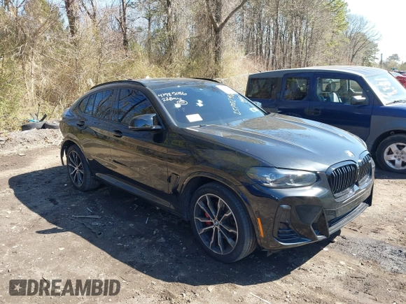 2022 BMW X4 M40i with VIN 5UX43DT04N9K92572, listed as a IAAI auction lot 41985086 with 64,743 mi miles and . Bid and sale history available at DreamBid. Image 1.