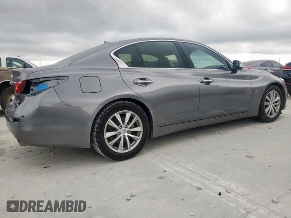 2015 Infiniti Q50 Sport with VIN JN1BV7AP1FM331043, listed as a Copart auction lot 60319895 with 150,645 mi miles and Salvage title. Bid and sale history available at DreamBid. Image 3.