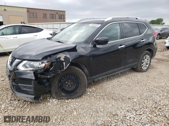 2017 Nissan Rogue S with VIN KNMAT2MV7HP559996, listed as a Copart auction lot 53954934 with 116,806 mi miles and Salvage Title. Bid and sale history available at carsss.com. Image 1.