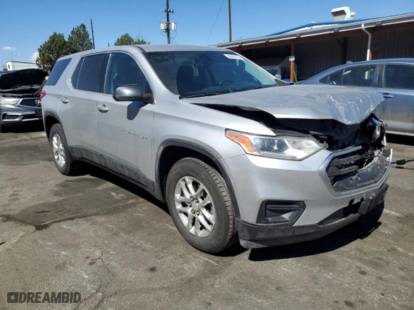 2020 Chevrolet Traverse LS with VIN 1GNEVFKW7LJ267704, listed as a Copart auction lot 50565135 with 108,579 mi miles and Salvage Title. Bid and sale history available at carsss.com. Image 4.