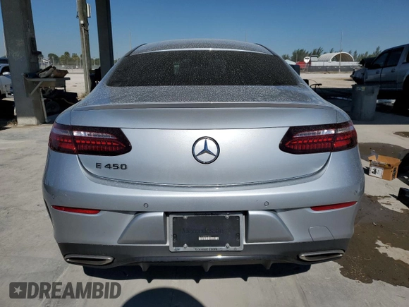 2022 Mercedes-Benz E 450 with VIN W1K1J5JB7NF186032, listed as a Copart auction lot 81662754 with 45,706 mi miles and Salvage title. Bid and sale history available at DreamBid. Image 6.