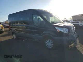 2017 Ford Transit Passenger XL with VIN 1FBZX2CM8HKB38970, listed as a Copart auction lot 55408154 with 56,597 mi miles and Salvage Title. Bid and sale history available at carsss.com. Image 4.