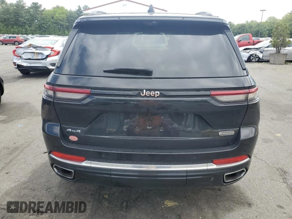 2022 Jeep Grand Cherokee Overland with VIN 1C4RJHDG0N8579025, listed as a Copart auction lot 57352245 with 47,194 mi miles and Salvage title. Bid and sale history available at DreamBid. Image 6.
