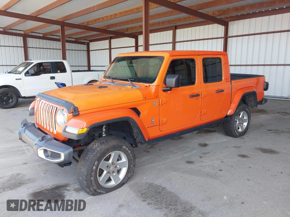 2020 Jeep Gladiator Overland z VIN 1C6HJTFG4LL154369, wystawiony jako IAAI lot #42681844 z przebiegiem 76 374 mil mil oraz . Historia ofert i sprzedaży dostępna na DreamBid. Obrazek 18.