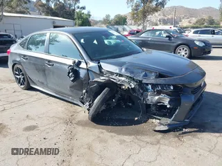 2024 Honda Civic Sport with VIN 2HGFE2F5XRH590096, listed as a IAAI auction lot 42078329 with 28,583 mi miles and . Bid and sale history available at DreamBid. Image 1.