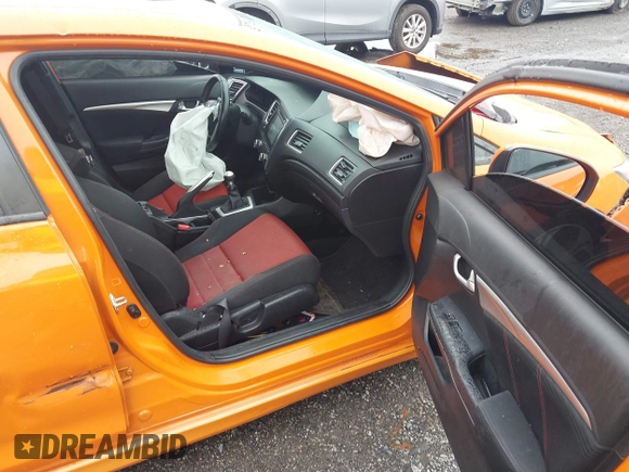 2015 Honda Civic Si z VIN 2HGFB6E54FH706924, wystawiony jako IAAI lot #42270585 z przebiegiem 123 042 mil mil oraz . Historia ofert i sprzedaży dostępna na DreamBid. Obrazek 5.