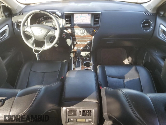 2016 Nissan Pathfinder Platinum with VIN 5N1AR2MN3GC605968, listed as a Copart auction lot 81529274 with 82,770 mi miles and Salvage Title. Bid and sale history available at carsss.com. Image 8.