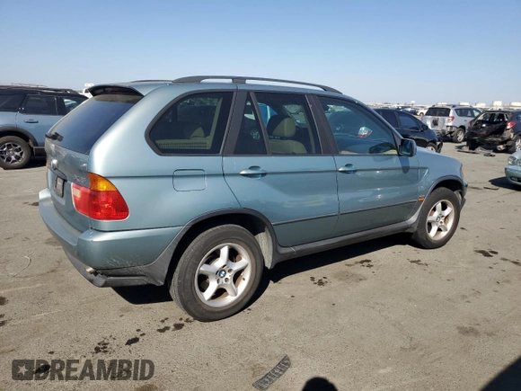 2002 BMW X5 3.0i with VIN 5UXFA53552LP50134, listed as a Copart auction lot 70958584 with 162,349 mi miles and Clean Title. Bid and sale history available at carsss.com. Image 3.