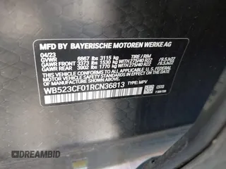 2024 BMW iX xDrive50 z VIN WB523CF01RCN36813, wystawiony jako IAAI lot #41029962 z przebiegiem 10 996 mil mil oraz . Historia ofert i sprzedaży dostępna na DreamBid. Obrazek 9.