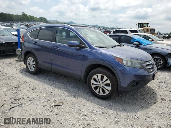 2013 Honda CR-V EX-L with VIN 2HKRM3H78DH510006, listed as a Copart auction lot 55934845 with 267,218 mi miles and Clean Title. Bid and sale history available at DreamBid. Image 4.