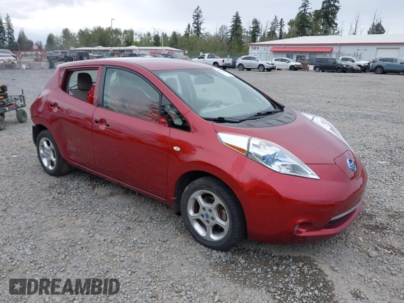 2012 Nissan LEAF SL with VIN JN1AZ0CP7CT026409, listed as a IAAI auction lot 42127666 with 55,306 mi miles and . Bid and sale history available at DreamBid. Image 1.