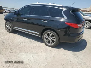 2014 Infiniti QX60 with VIN 5N1AL0MM8EC542358, listed as a Copart auction lot 61184495 with 31,859 mi miles and Salvage title. Bid and sale history available at DreamBid. Image 2.